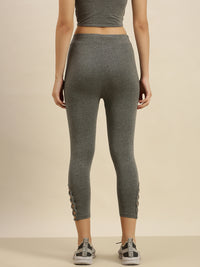 De Moza Ladies 3/4th Leggings Anthra Melange