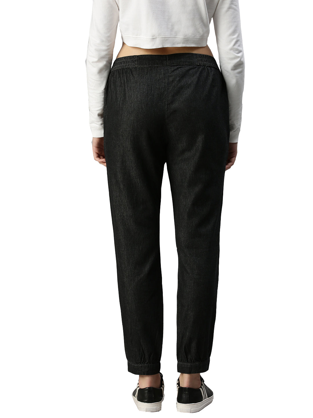 De Moza Ladies Harem Pant Black