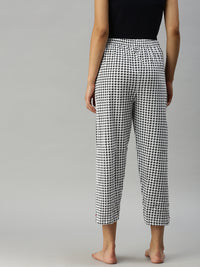De Moza Ladies Printed Pyjama Pant White