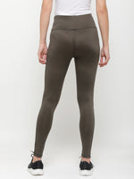 De Moza Ladies Active Wear Leggings Olive Green