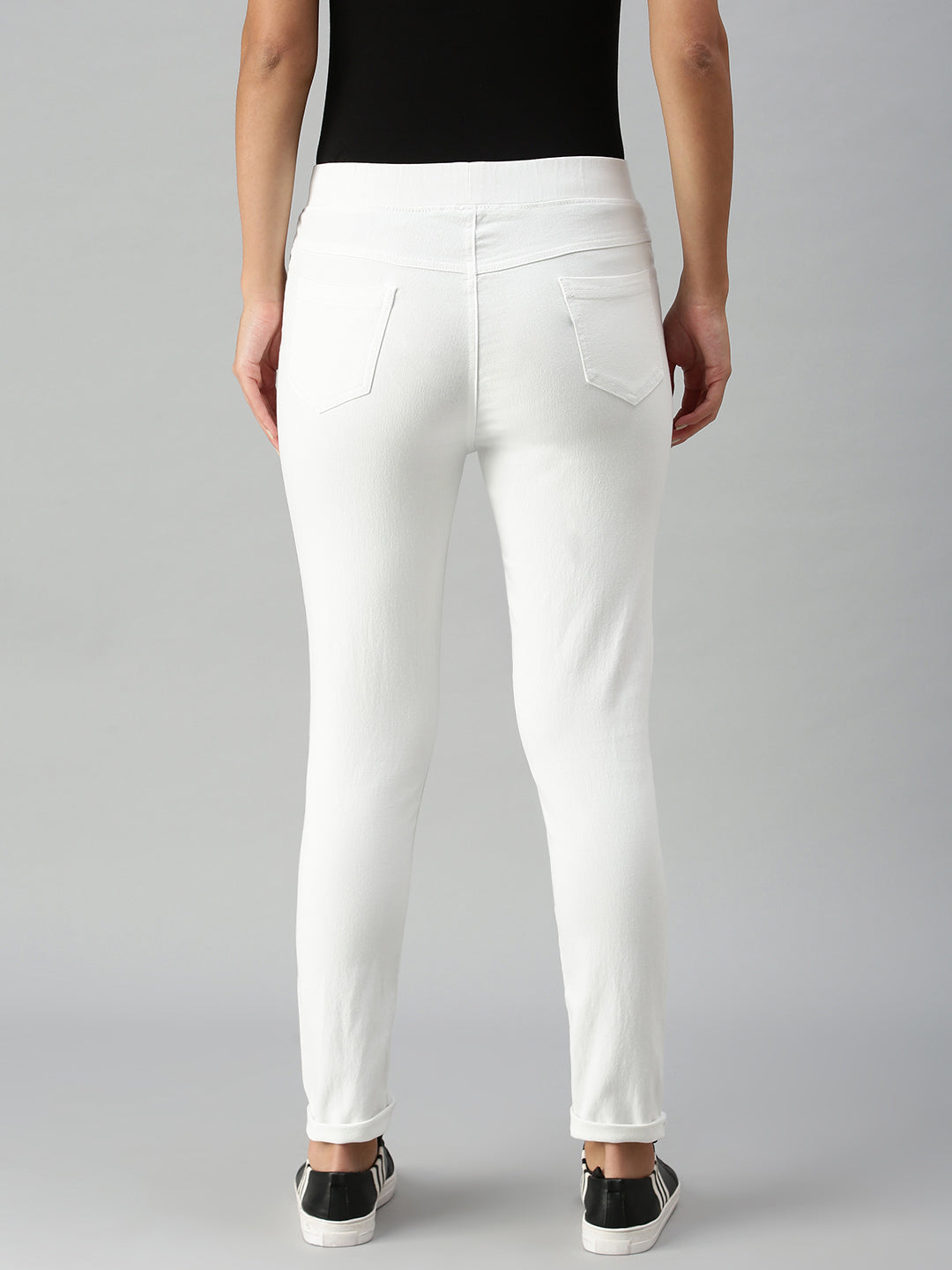 De Moza Women's Jeggings White