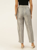 De Moza Women's Cigarette Pant Grey