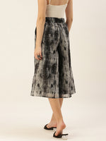 De Moza Women's Printed Culottes Black