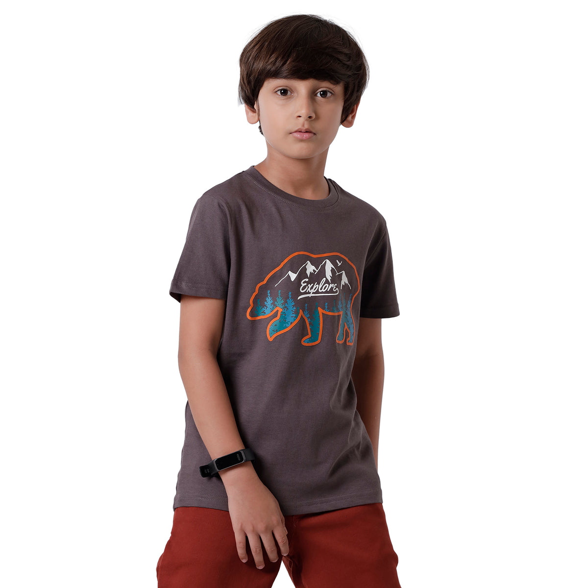 Pack of 2 Pipin Boys T-shirt Spicy Mustard & Dark Grey