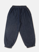 PIPIN Girls Jeans Solid Cotton Mid Blue - De Moza