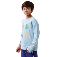 Pack of 2 Pipin Boys T-shirt Navy Blue & Light Blue