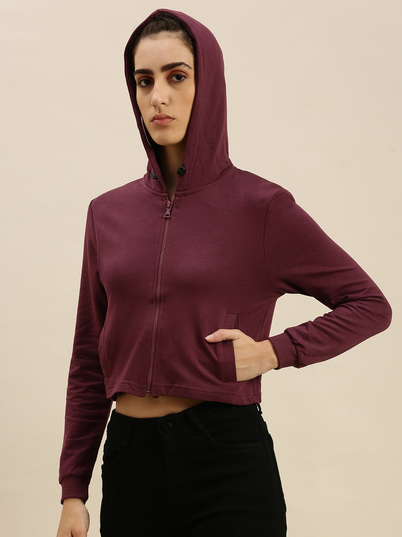 De Moza Ladies Sweatshirt Wine