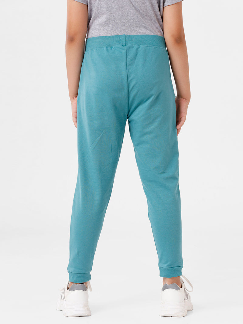 Kids - Girls Printed Jogger Ocean Blue