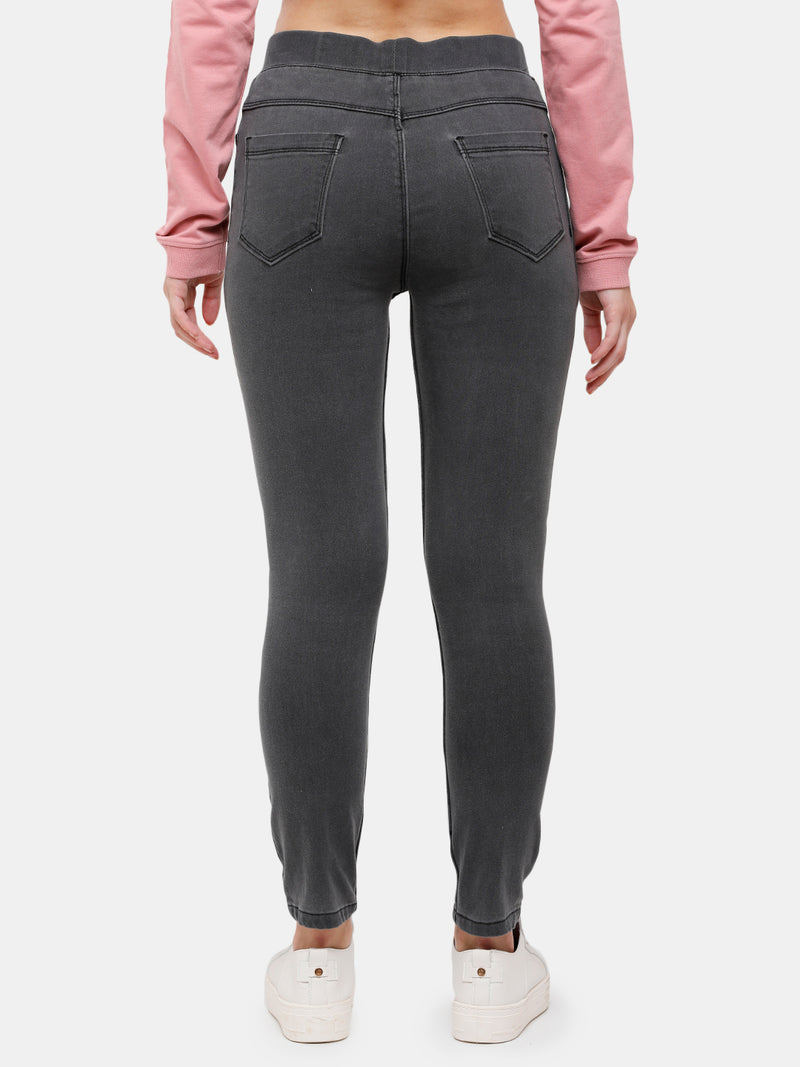 De Moza Women's Jeggings Dark Grey