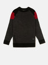 Kids - Boys Winter Sweatshirt Bright Anthra Melange - De Moza
