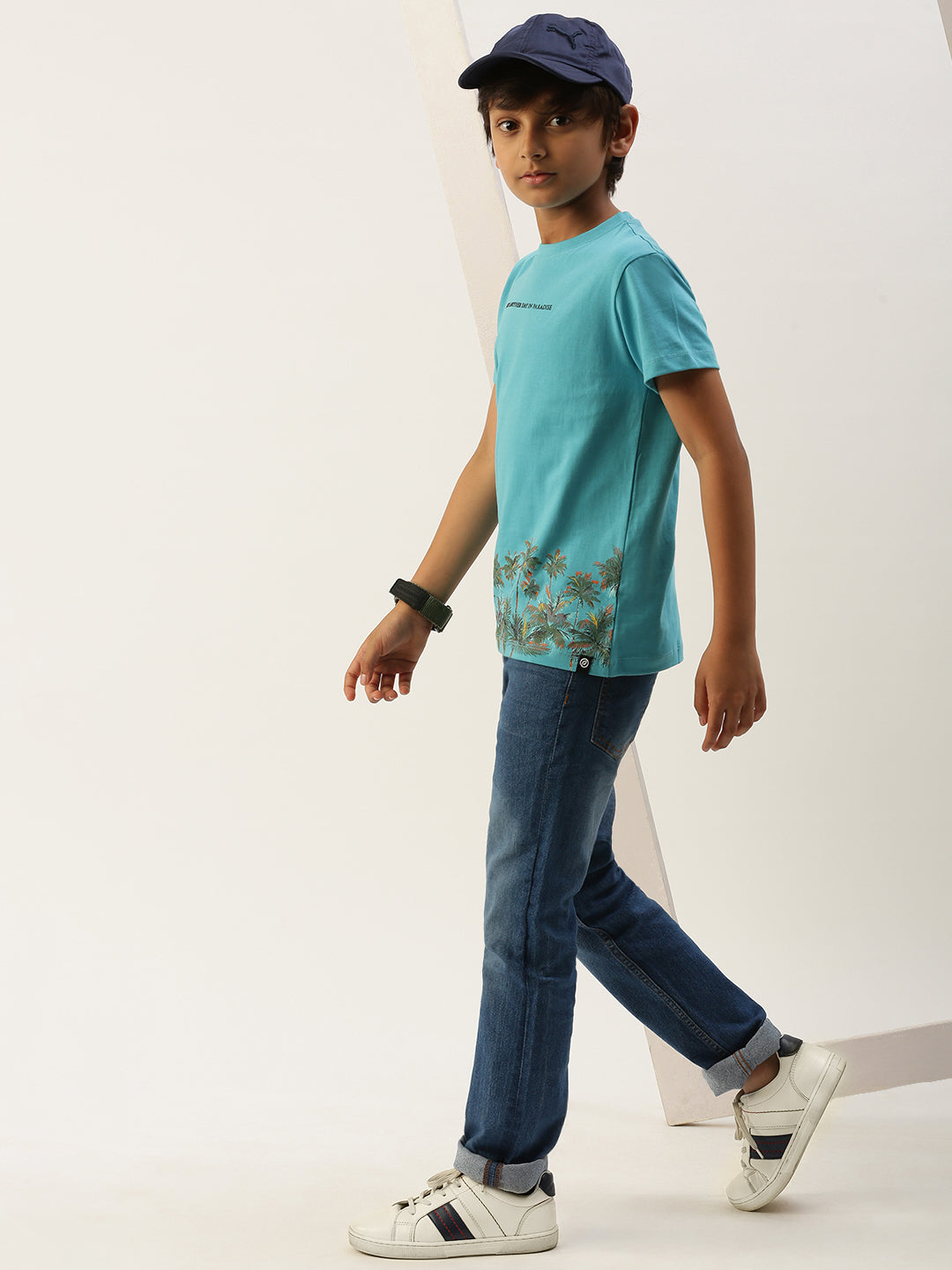 Pack of 2 Pipin Boys Printed T-shirts Orange & Blue