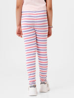 Kids – Girls Printed Ankle Leggings Pink