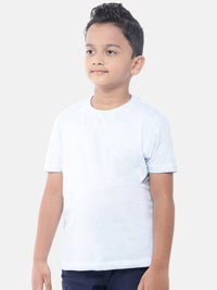 Kids - Boys Half Sleeve T-Shirt Light Sea Blue