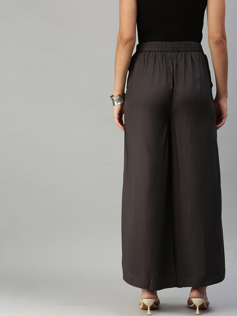 De Moza Ladies Palazzo Dark Grey
