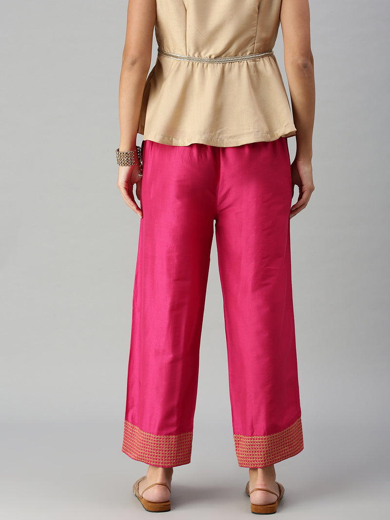 De Moza Women’s Palazzo Fuchsia