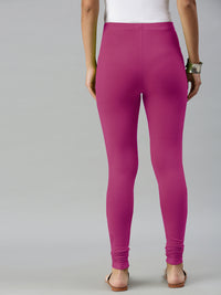 De Moza Ladies Churidar Leggings Solid Cotton Onion - De Moza