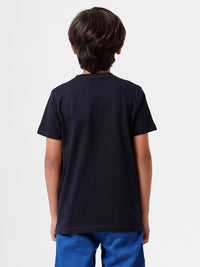 PIPIN Boys Printed T-shirt Navy Blue