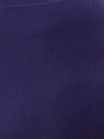 De Moza Ladies Plus Ankle Length Leggings Solid Cotton Navy Blue - De Moza