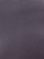 De Moza Ladies Plus Ankle Length Leggings Solid Cotton Dark Grey - De Moza