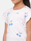 Kids - Girls Printed Top Orchid Ice