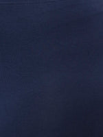 De Moza Ladies Plus Ankle Length Leggings Solid Cotton Dark Navy Blue - De Moza