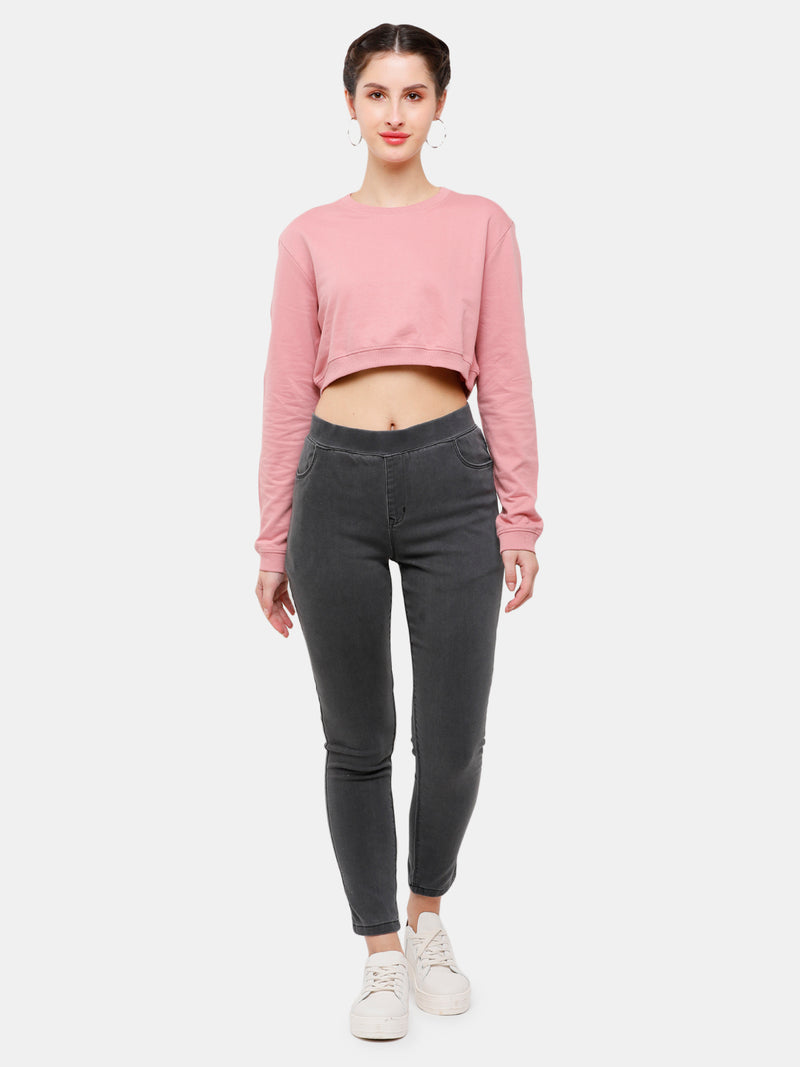 De Moza Women's Jeggings Dark Grey