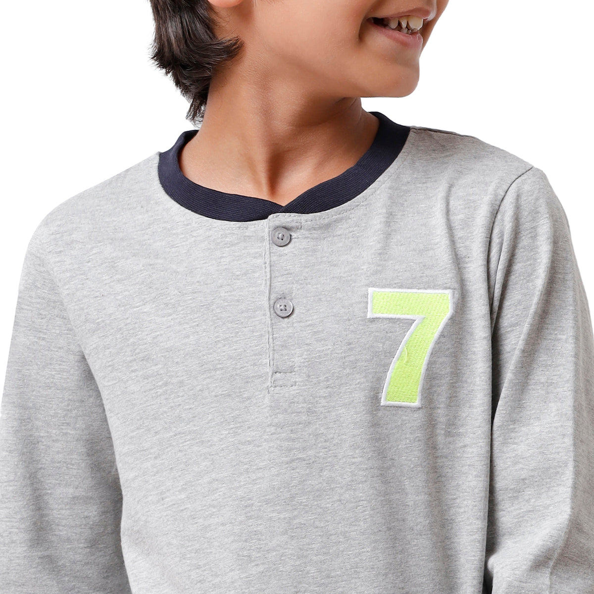 Pack of 2 Pipin Boys T-shirt Offwhite & Grey Melange