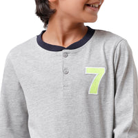 Pack of 2 Pipin Boys T-shirt Offwhite & Grey Melange
