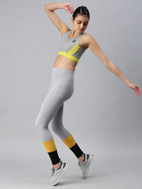 De Moza Ladies Active Wear Leggings Grey Melange