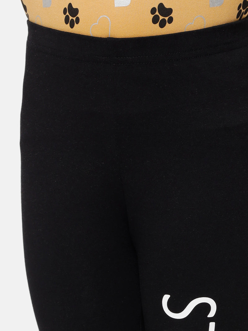Kids – Girls Ankle Leggings Black