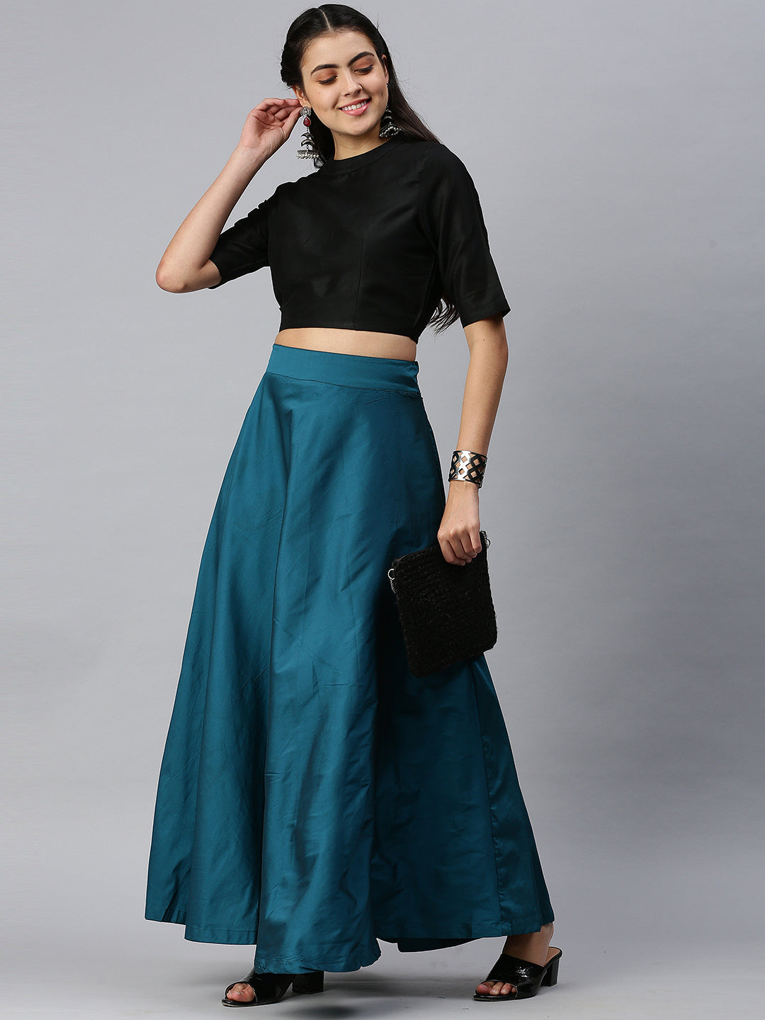 De Moza Women's Skirt Dark Teal