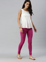 De Moza Ladies Churidar Leggings Solid Cotton Onion - De Moza