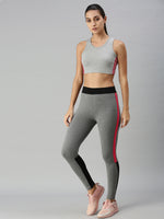 Ladies Active wear Sports Bra Grey Melange