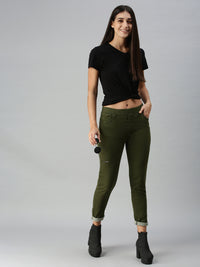 De Moza Women's Jeggings Olive Green