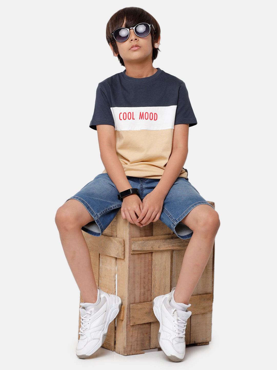 Pack of 2 Pipin Boys T-shirt Offwhite & Dark Grey