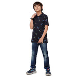 Pack of 2 Pipin Boys T-shirt Navy Blue & Maroon