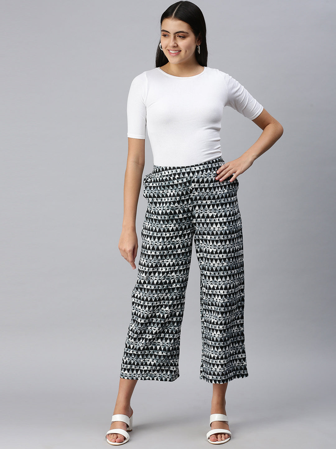 Discover more than 124 ladies black palazzo trousers latest