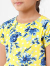Kids - Girls Printed Top Lemon Yellow
