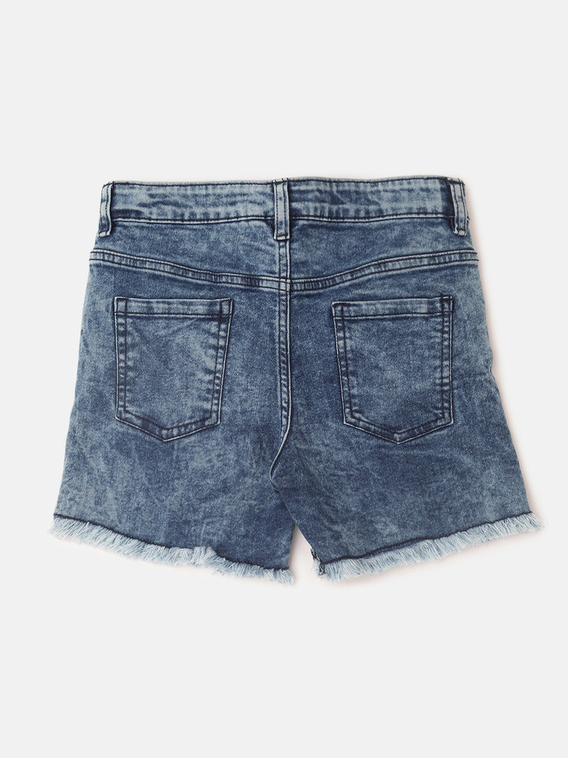 Kids - Girls Denim Shorts Dark Blue
