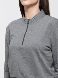 De Moza Ladies Sweatshirt Anthra Melange