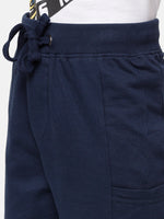PIPIN Kids - Boys Shorts Knit Bottom Printed Cotton Dark Navy Blue - De Moza