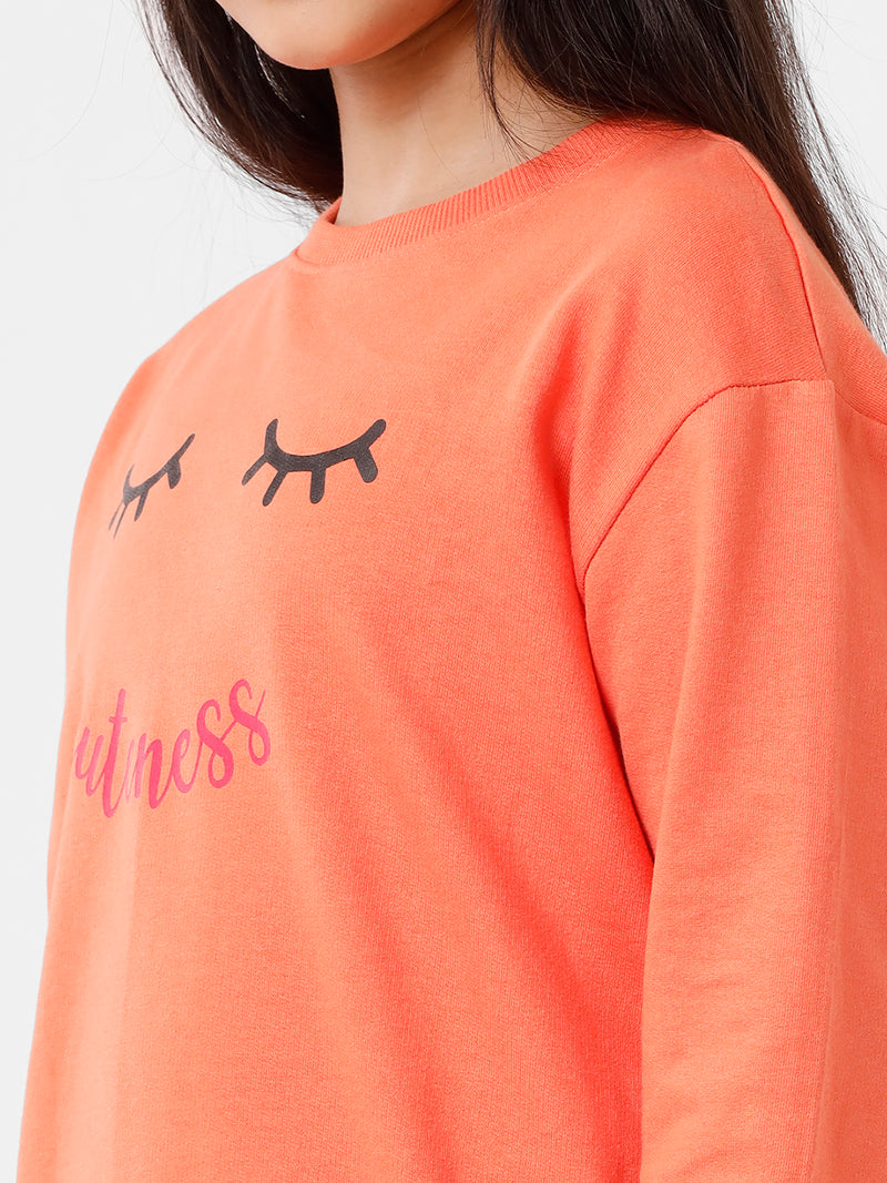 Kids - Girls Printed Sweatshirt Flamingo