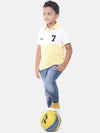 Kids - Boys Printed Half Sleeve T-Shirt Dusty Yellow