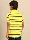 Kids - Boys Printed Half Sleeve T-Shirt Yellow
