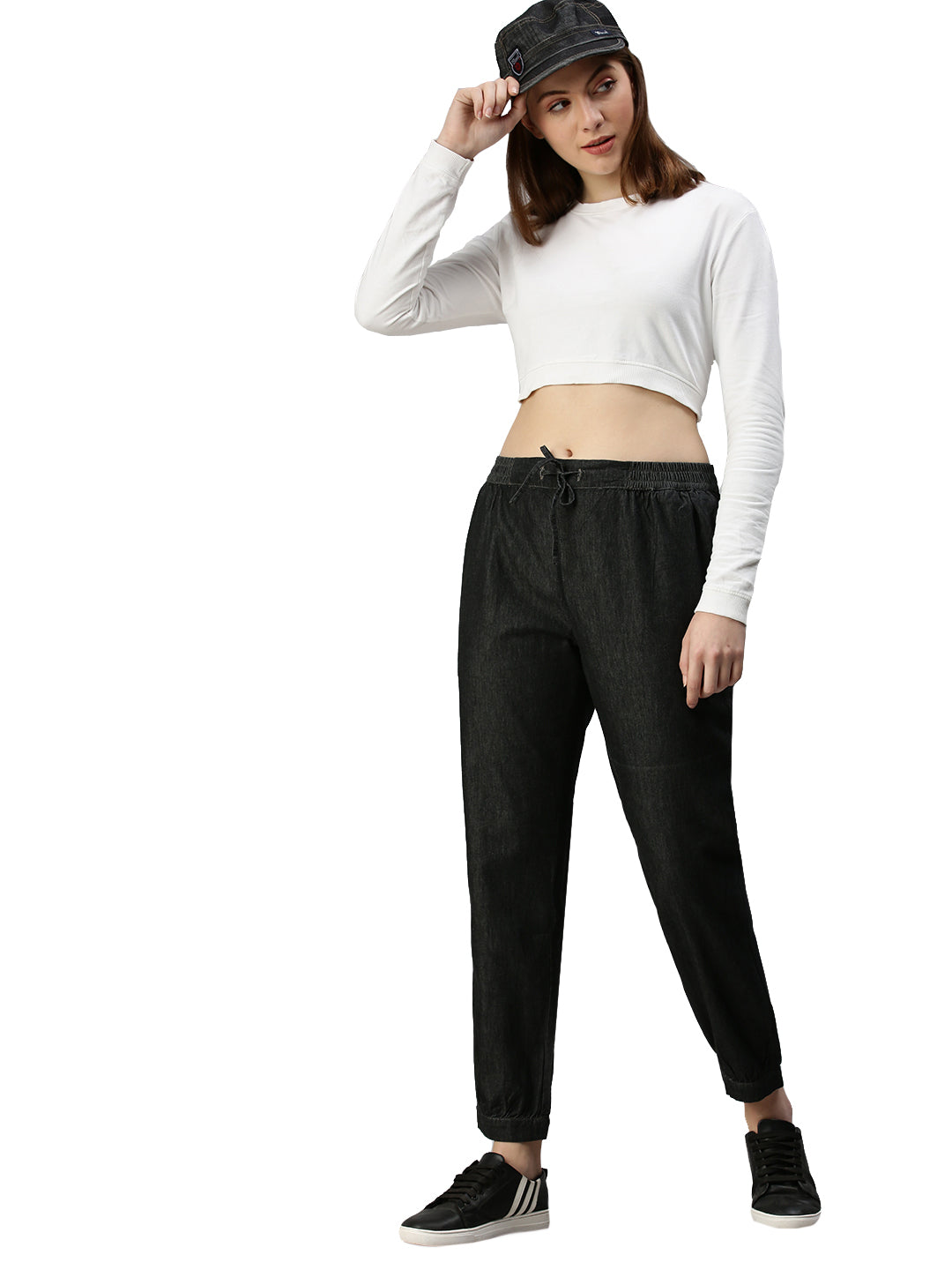 De Moza Ladies Harem Pant Black