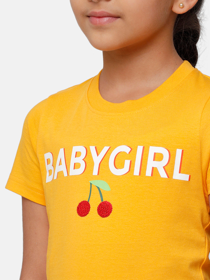 Kids - Girls Printed Top Citrus