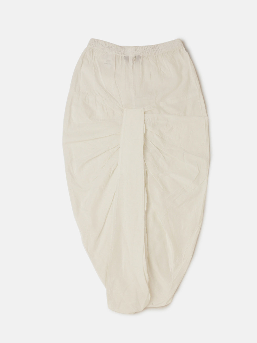 PIPIN Boys Dhoti Pant  Solid Polyester OffWhite - De Moza