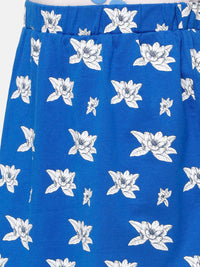 Kids - Girls Printed Skirt Lapis Blue