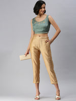 De Moza Women's Embroidery Blouse Sea Green