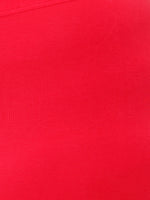 De Moza Ladies Plus Ankle Length Leggings Solid  Cotton Dark Coral - De Moza